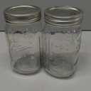 ComSaf Wide Mouth Mason Jars 32 oz with Lids 2 Pcs, Quart Mason Jars with Seal Band, Large Glass Jars, Large Canning Containers for Pickles, Jams, Sauces, Salsa, Sourdough, Salad, Suntea, Food Storage