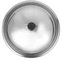 Stainless Steel Pot Cover Scald Lid for Cooking Multi-use Protector for Frying Pan Wok and Hot Pot Retains Steam and Keeps Food Warm, 9"