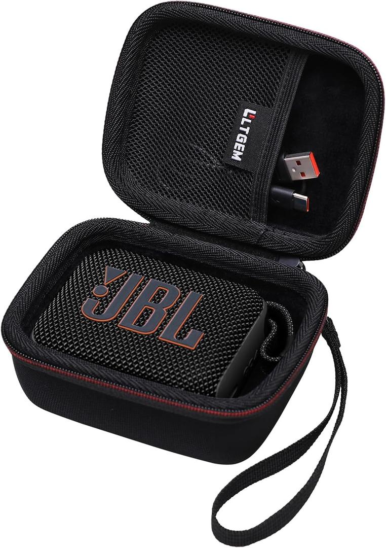LTGEM Case Compatible with JBL Go 4 and JBL Go 3 and JBL Go 3 Eco Ultra-Portable Waterproof Speaker, Black LTGEM Case Compatible with JBL Go 4 and JBL Go 3 and JBL Go 3 Eco Ultra-Portable Waterproof Speaker, Black