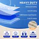 Heavy Duty Pontoon Boat Cover with 1400D Marine Grade Fabric 21'-24'