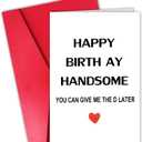 Funny Birthday Card for Boyfriend Men Him, Boyfriend for Bday, Husband Birthday Card
