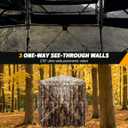 Hunting Blind Pop-Up Tent 270° Camouflage, Waterproof Deer Blind Pop-up deer blind tent, 270° view, shoot-through mesh windows. Camouflage, waterproof, 1-2 person. Carry bag included, 58"L x 58"W x 66"H