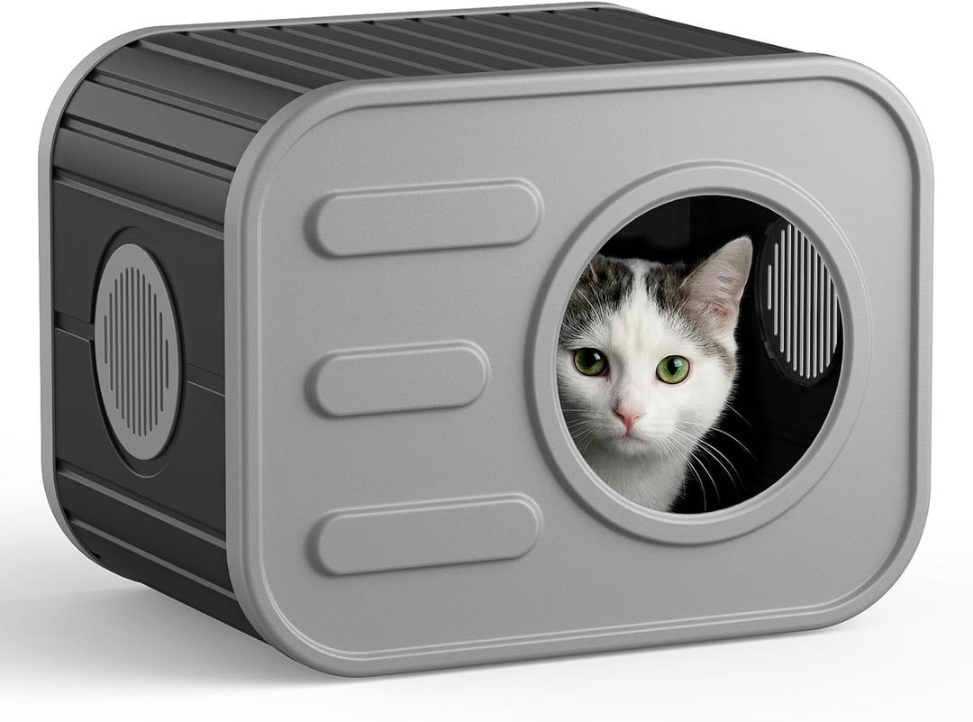 ONBRILL Outdoor Cat House Weatherproof with Dual Ventilation Windows