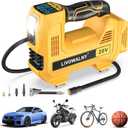 Cordless Tire Inflator Portable Air Compressor Tire Air Pump Compatible With Dewalt 20V Battery - LIVOWALNY 160PSI Auto Pump with Digital Pressure Gauge for Car Tires, Bicycle, Balloons (No Battery)