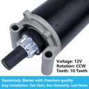 Ezamintaly Starter Motor for Kohler Engine 15-23HP for John Deere Sabre LT150 LT160 for Scotts S2348, 25-098-04 25-098-05 25-098-06 25-098-07 2509804 2509805 2509806 2509807 AM130407 AM132818