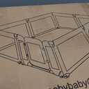 Sweeby Foldable Baby Playpen, 71x59 Playpens for Babies and Toddlers Large Play Yard with Door Baby Fence with Gate and Indoor & Outdoor Play Pen, Black