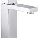 KES Chrome Bathroom Sink Faucet Single Hole Bathroom Faucets Single Handle for Modern Washroom Vanity RV Farmhouse Sink cUPC Certified Lead-Free, L3120ALFF12-CH