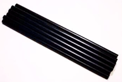 Black Metal Bars, Pack of 6