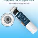 Crystala Filters UKF8001 Compatible with Everydrop Filter 4, EDR4RXD1, Whirlpool Refrigerator Water Filter 4, 4396395, Maytag UKF8001, WHR4RXD1, KAD4RXD1, 46-9006, Puriclean II, PH21500, Pack of 3