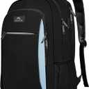 MATEIN Travel Laptop Backpack for Men, Business Anti Theft Slim Sturdy Laptops Backpack with USB Charging Port, Water Resistant College Computer Bag Gift for Women Fits 15.6 Inch Notebook (Black Blue)