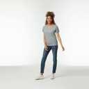 Gildan Women's Heavy Cotton V-Neck T-Shirt, 2-Pack (White, L)