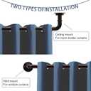 Curtain Rods for Windows 16 to 120 Inches Adjustable Blackout Wrap Around 1 Inch Diameter Curtain Rod, Bronze