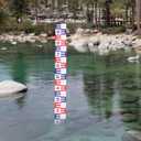 Cabilock 39.37In Reflective Water Level Gauge Sticker 2-Pack Self-Adhesive Water Level Indicator for Pool Pond Tank Measurement