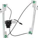 748-192 Front Left Driver Side Power Window Regulator w/Motor Fit For Jeep Grand Cherokee 2005 Sport Utility 3.7L 4.7L 5.7L Replace# 4589171AA, 4589171AC, 4589171AE, 55394227AC, 68045697AG