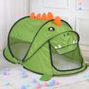 Kids Play Tents Collapsible Tent for Boys Girls Gift - Large Foldable Playhouse Indoor/Outdoor Fun - Pop up Tent Toys for Age 1 and up Child Birthdays Presents (Dinosaur)