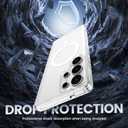 Ruky for Samsung Galaxy S25 Ultra case with Privacy Screen Protector, [Compatible with MagSafe] Transparent Shockproof Protective Phone Case Slim for Samsung S25 Ultra 6.9 inch, Clear