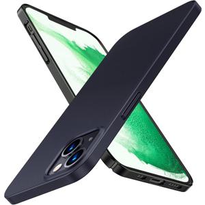 TORRAS Slim Fit for iPhone 13 Case, Ultra Thin Lightweight Grip Fingerprint-Proof Hard PC Cover for iPhone 13 Phone Case 6.1 inch(2021), Black