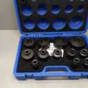 13PCS Heavy Duty Grooved Lock Nut Sockets with 1/2'' KM0-KM12 Spindle Nut Socket Kit with Internal Teeth for Removing & Installing Automotive Axle Lock Nuts Compatible with KM KML HM HML HMLL