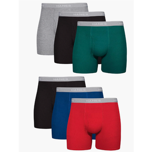 Hanes Men Hanes Boxer Briefs, Cool Dri MoistureWicking Underwear, Cotton NoRideup for Men, Size Medium