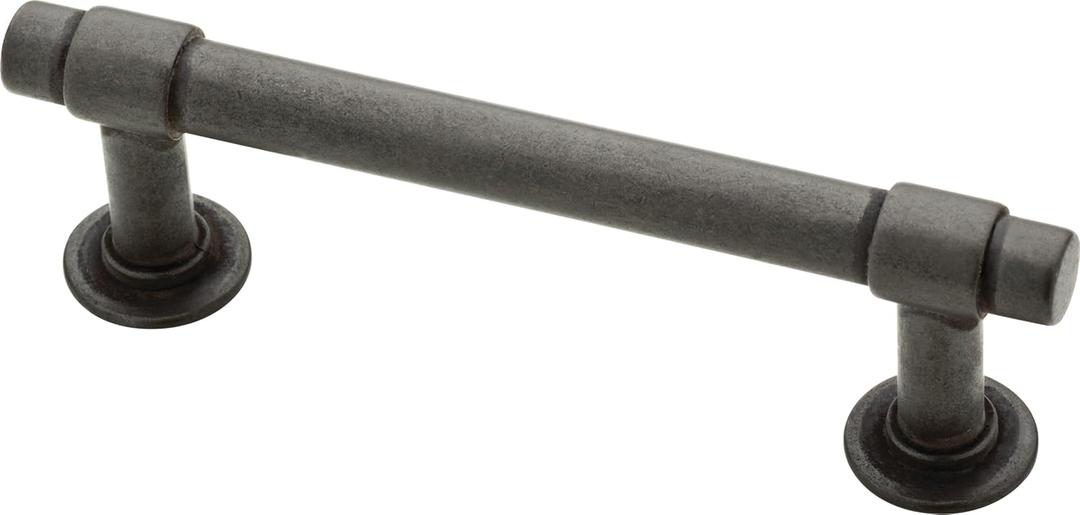 Franklin Brass Francisco (10-Pack) Cabinet Handles 3" Hole Center Pulls | Soft Iron Hardware for Kitchen Drawers, Dressers, Furniture P29520K-SI-B (3" (76mm))