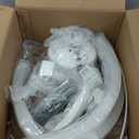 LEDIARY Ceiling Fans with Lights, 20 Inch Low Profile Ceiling Fan with Remote, 6 Speeds, Reversible, Dimmable Flush Mount Fan Light, Modern Fandelier Ceiling Fan with Lights for Bedroom, White