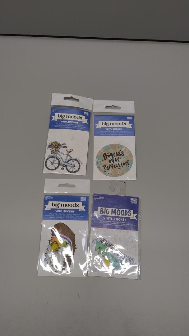 Jacent Vinyl Stickers Big Moods 4 Pack