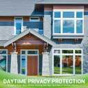 STATINT Window Film Privacy One Way Mirror Glass Tint Heat Control Sun UV Blocking Sliding Door Tinting Reflective Static Cling for Home, Black-Silver, 55.1 Inch X 32.8 Feet