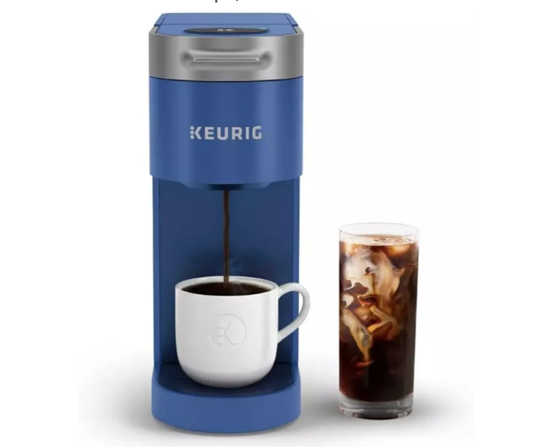 Keurig K-Slim + ICED Single Serve Coffee Maker, Brews 8 to 12oz. Cups, Blue