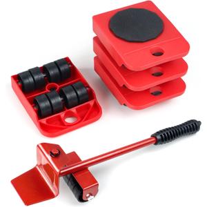 Furniture Dolly with 4 Wheels & Furniture Lifter, 330 Lbs Load Capacity Moving Dolly, Heavy Duty Furniture Lift Mover Tool Set, Furniture Movers for Couch Refrigerator Bed Hardwood