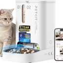 PETKIT Automatic Cat Feeder with Camera, Upgraded Multi-Cat Recognition, Night Vision,2.4G&5G WiFi Dog Feeder with Freshness Lock,5L Timed Dual Hopper Food Dispenser with Low Food Sensor
