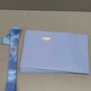 Vitalizart Paper Gift Bags With Ribbon Handles Set of 10 Blue Bulk Reusable For Gift Wrap Girls Kids Birthday Bridal Shower Party Favors Goodie Bags Candy Toys Christmas 7.87"x3.54"x7.09" Small Size