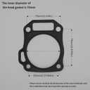 Strongthium 212cc 224cc Hemi Gasket Set Kit for Predator Tillotson Lifan Ducar Locin 210 213 224 Engine Upgrade Rebuild