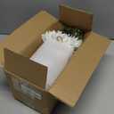 Faux Flowers with Vase,Artificial Silk Flowers in Vase, Fake Plant Eucalyptus and Willow,Flower Arrangement for Home Farmhouse kitchen Dining Table Centerpiece Decorations Coffee Table Decor (White)