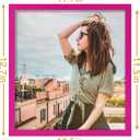 Vittanly 11x12 Picture Frame for Wall Mounting, Rose Red | Picture Frame 11x12 with Shatter-Resistant Plexiglass, Engineered Wood, 1 Pack