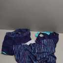 NIeyook Women Plus Size 3 Piece Tankini Swimsuits Athletic Bathing Suits with Boy Shorts Tank Top with Sports Bra (Blue Meteor Shower, 14 Plus)