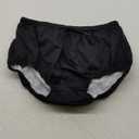 Reusable Adult Swim Diaper Special Needs, Incontinence Plastic Pants Cloth Diaper Cover, Waterproof Training Rubber UnderwearBlack, S