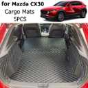 for 2020-2026 Mazda CX30 CX-30 Trunk Mat and Rear Backrest Mat Cargo Liners All Weather Anti-Slip
