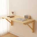 Wall Mounted Folding Desk,Floating Desk,Wall Mounted Desk,Wall Mounted Dining Table,Wall Desk,Mounted Desk for Small Spaces,Solid Wood Hideaway Dining Table,Wall Mounted Desk Folding ( Size : 100*40CM