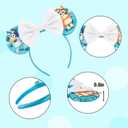 YUNISS Mouse Ear Headbands,Sparkle Mouse Ears Headband for Women Girls Cartoon Princess Costume Cosplay Decoration