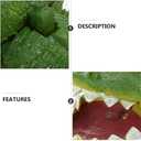 POPETPOP Simulated Crocodile Aquarium Ornament 5.51 Inch Resin Alligator Fish Tank Decor Safe Durable Bubbling Aquatic Decoration for Freshwater Saltwater Tanks