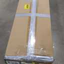 TIQLAB Standing Desk with Two Drawers, Stand Up Standing Desk Adjustable Height, Electric Sit Stand Table with Storage Shelf and Splice Board, 48 * 24 inch, Black