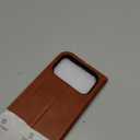 SHIELDON 2-in-1 Genuine Leather Case Wallet for iPhone 17 Pro Max 6.9" | Wireless Charging, Detachable, Magnetic, RFID Blocking Card Slot, Kickstand, Shockproof Protective Cover 2025 - Retro Brown