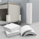 White plastic corner guards 