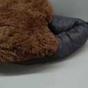 GGIB Calming Dog Bed Fluffy Plush Dog Mat for Furniture Protector with Removable Washable Cover for Large Medium Small Dogs and Cats (Large, Coffee) (45.0"L x 37.0"W x 6.0"Th)