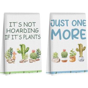 5 x 2PCS Gardening Gifts for Plant Lovers Kitchen Towel, Plant Gifts for Women, 14 x 24 inches