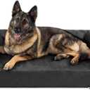 Big Barker Orthopedic Sofa Dog Bed - 7 Dog Bed for Large Dogs w/Washable Microsuede Cover - Elevated Dog Bed Made in The USA w/  (Sofa, Extra Large, Charcoal Grey) (X-Large)