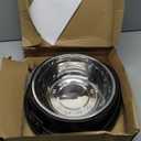 Heated Water Bowl for Dog Cat with Thermostatic Control, 55W 80oz Removable Stainless Steel Heated Dog Pet Bowl with Anti Chew Cord