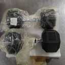 Premium Rubber Coated Hex Dumbbell Weight Set With Rack, Multiple Packages,210LB/350LB/450LB/550LB for Home Gym, Coated Hand Weights for Strength Training, Workouts