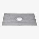 VEVOR 38"x60" Shower Kit with Curb, Waterproofing Membrane Thickened Shower Base EPS Material, 6.3" Central Drain Easy to Cut with 2 Waterproof Cloths, Shower Pan Slope Sticks Fit, for Bathroom