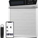 Gardtech Automatic Chicken Door - Solar Powered Coop Door with LCD Display, Timer & Light Sensor & Remote Control (white)